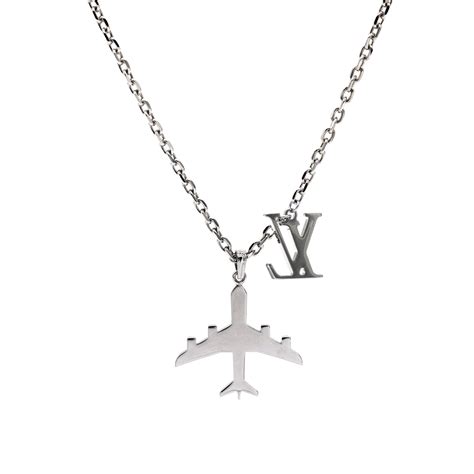 louis vuitton plane necklace.